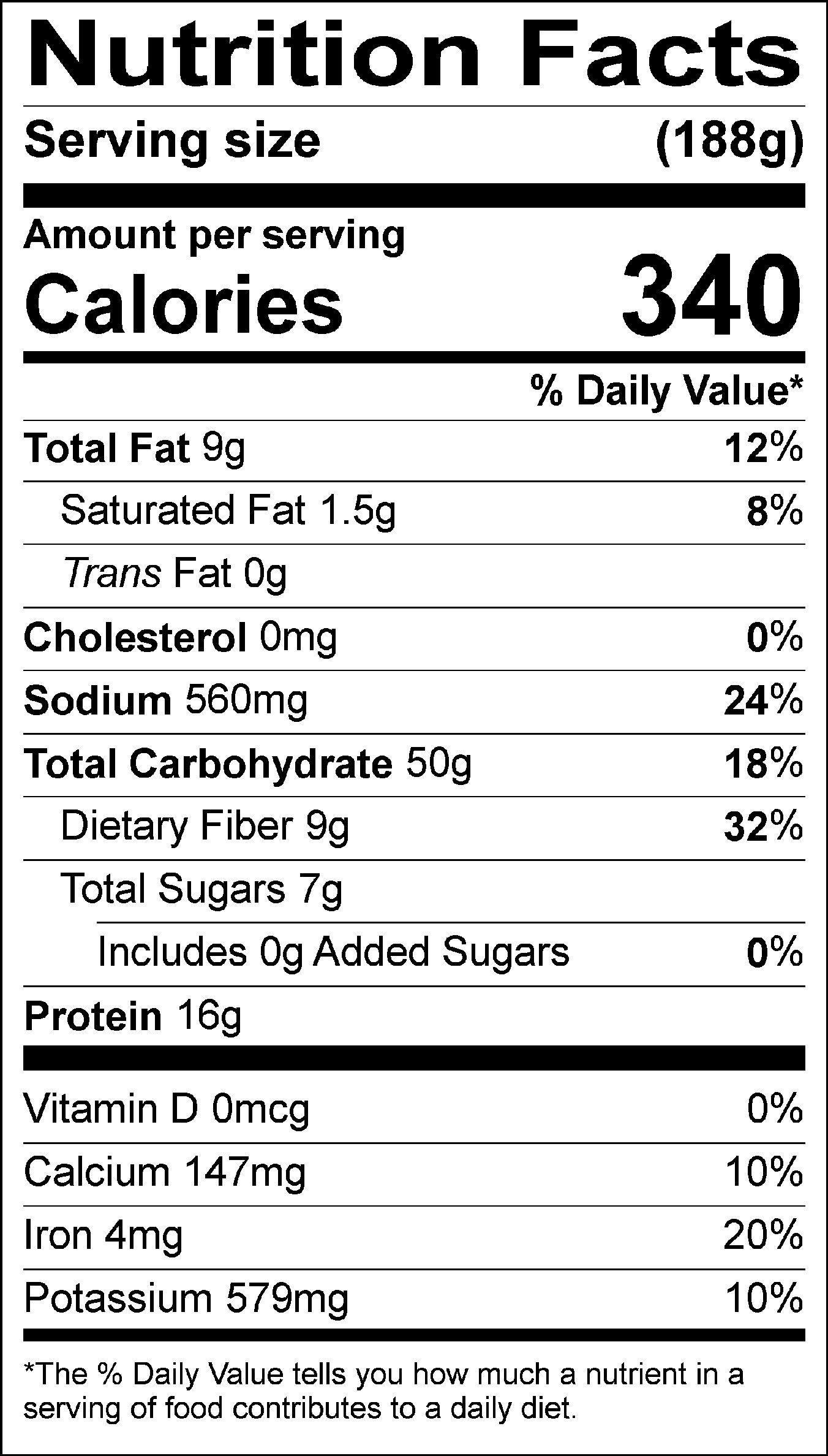 Nutrition Facts::