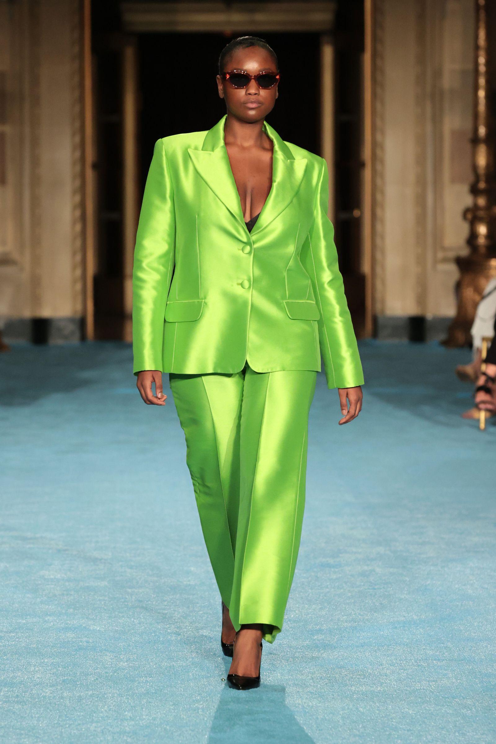 4) Pattern Play: Mix neon green with prints or patterns that feature the color. Floral, stripes, or polka dots can soften the intensity and make it feel more integrated into your overall look, allowing you to enjoy the brightness without it feeling too jarring