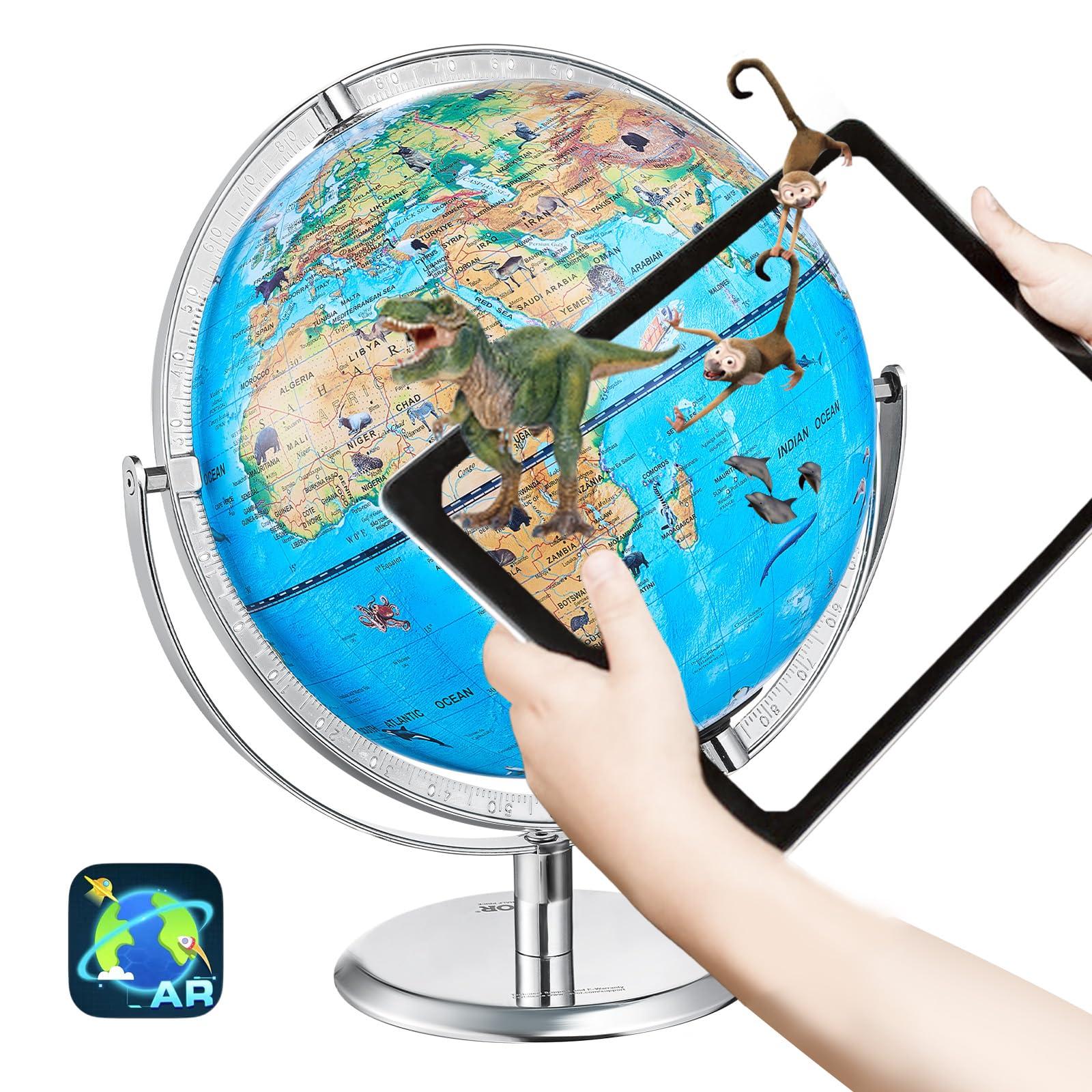 The Interactive Globe That Talks and Shows AR Features