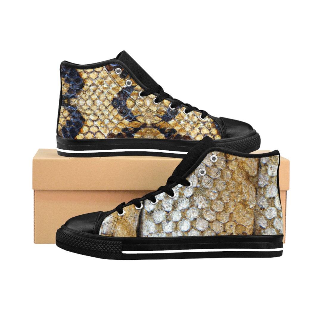 Faux Snakeskin Shoes Trend in Teen Streetwear