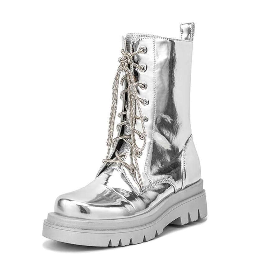 Metallic Combat Boots Rise in Teen Club and Party Looks
