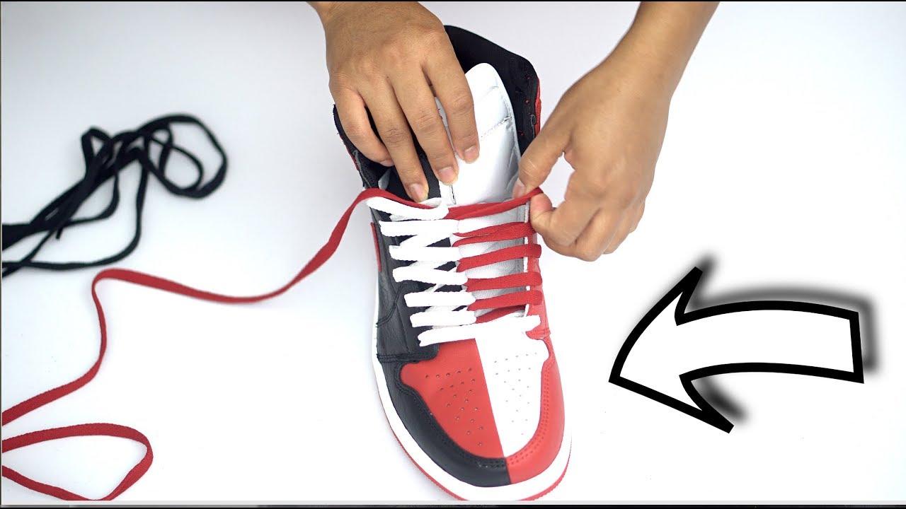 Mixed-Match Lace Styles Trend on TikTok Sneakers