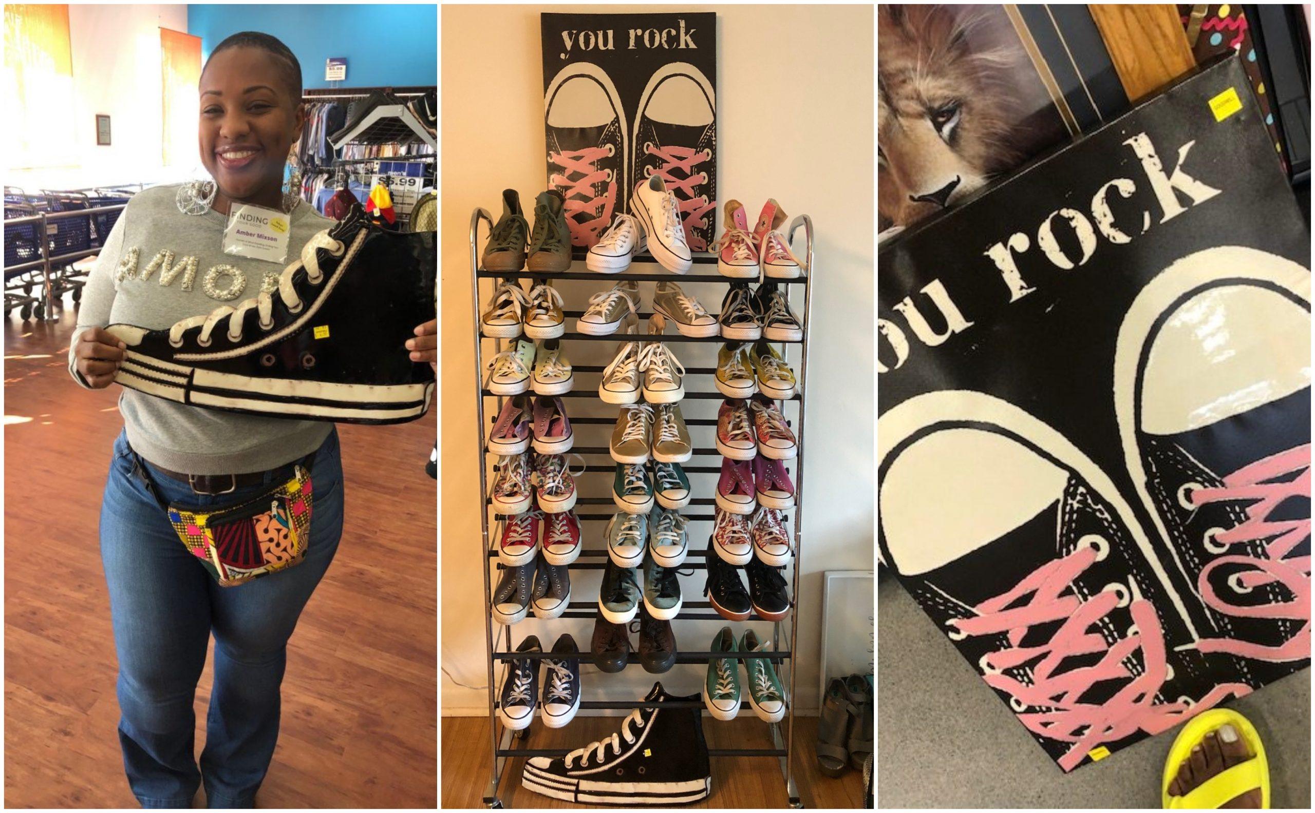 Teens Turn Thrifted Sneakers Into DIY Fashion Projects