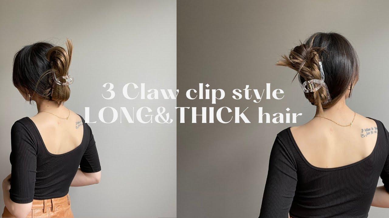 The Perfect Claw Clip Hairstyles for Thick Hair