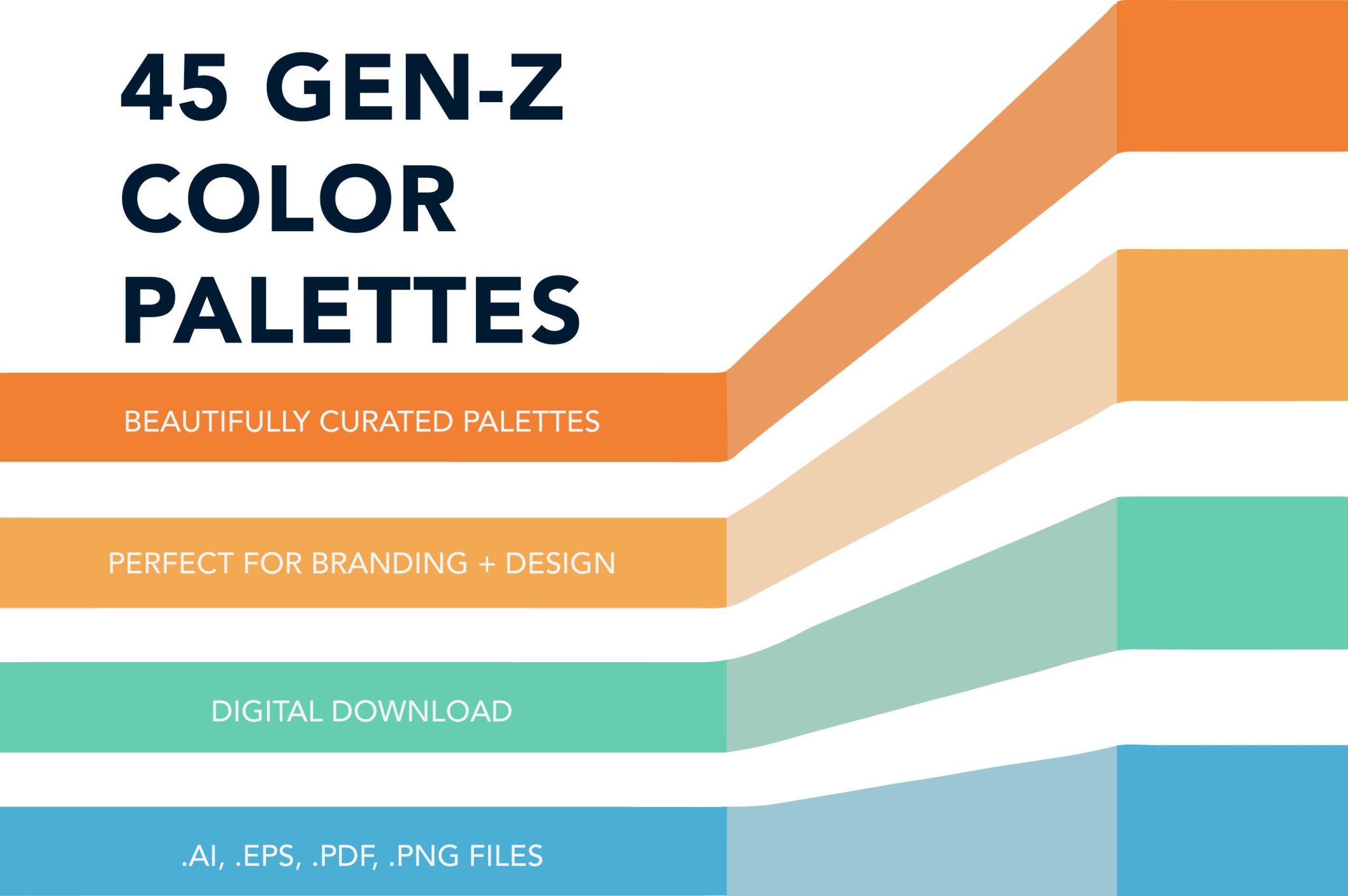 Gen Z color palettes: from neon brights to muted pastels