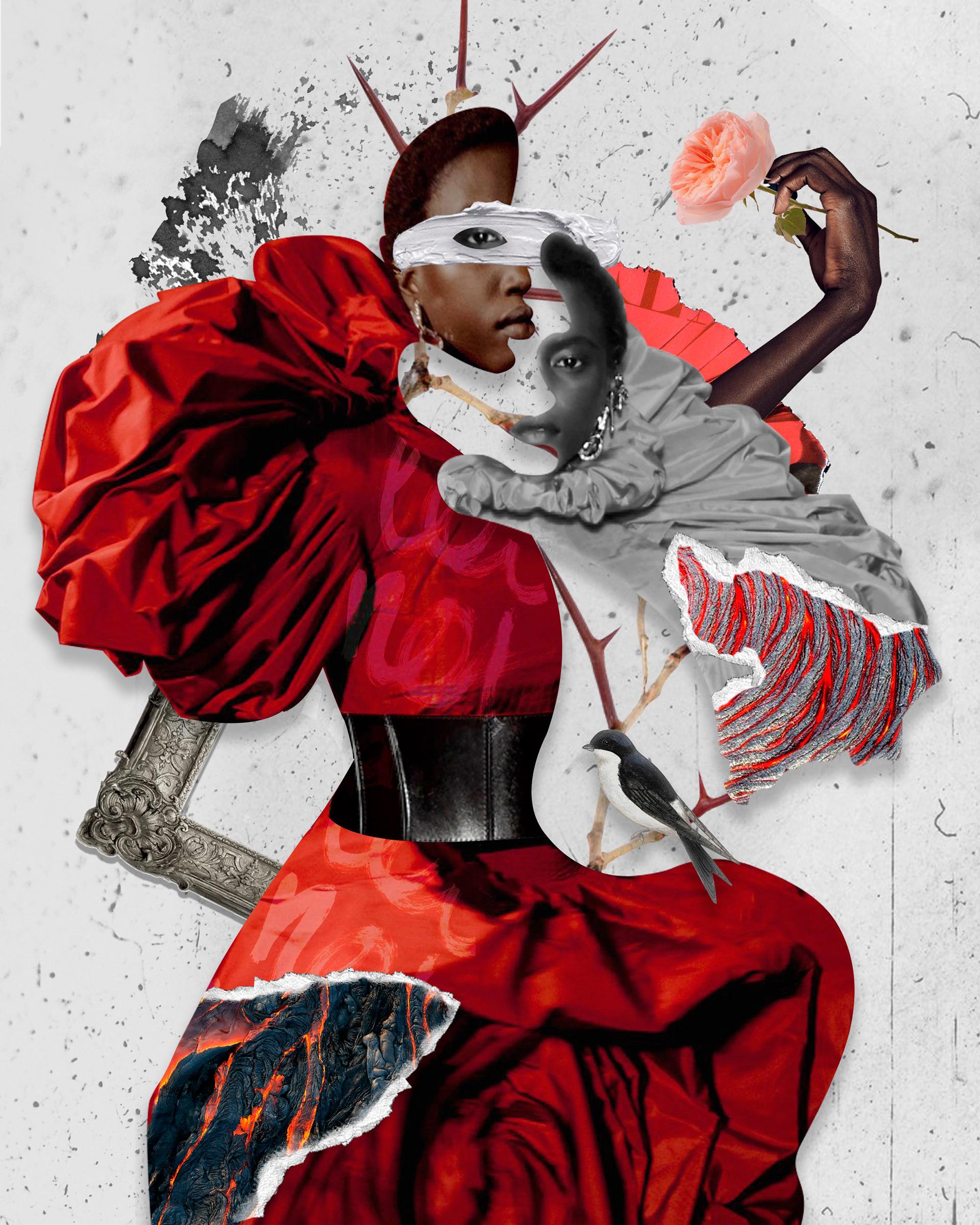 What’s hot: mixed media — leather, lace, vinyl combinations