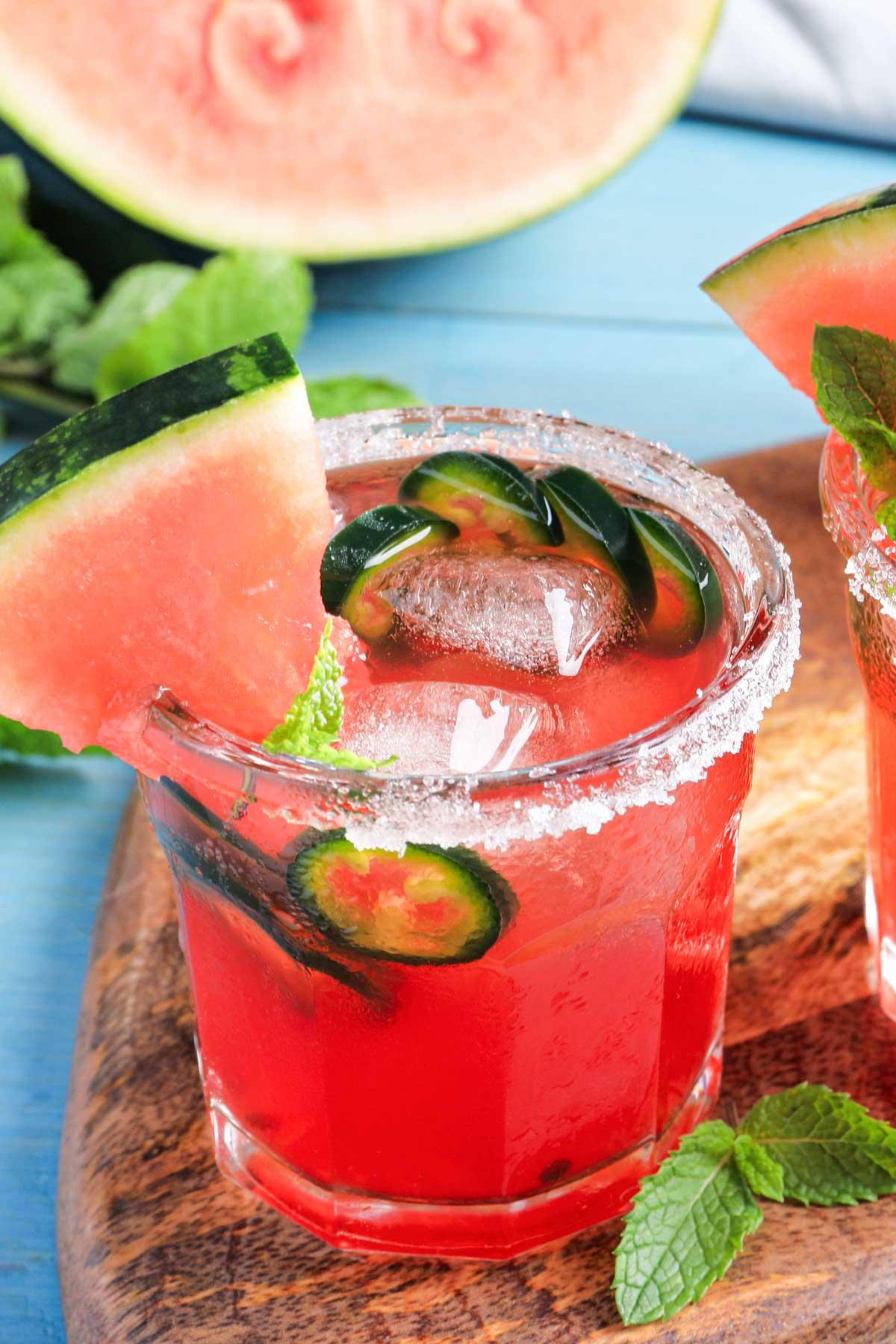 Chillin’ with a Kick: Watermelon Margarita on Fire!