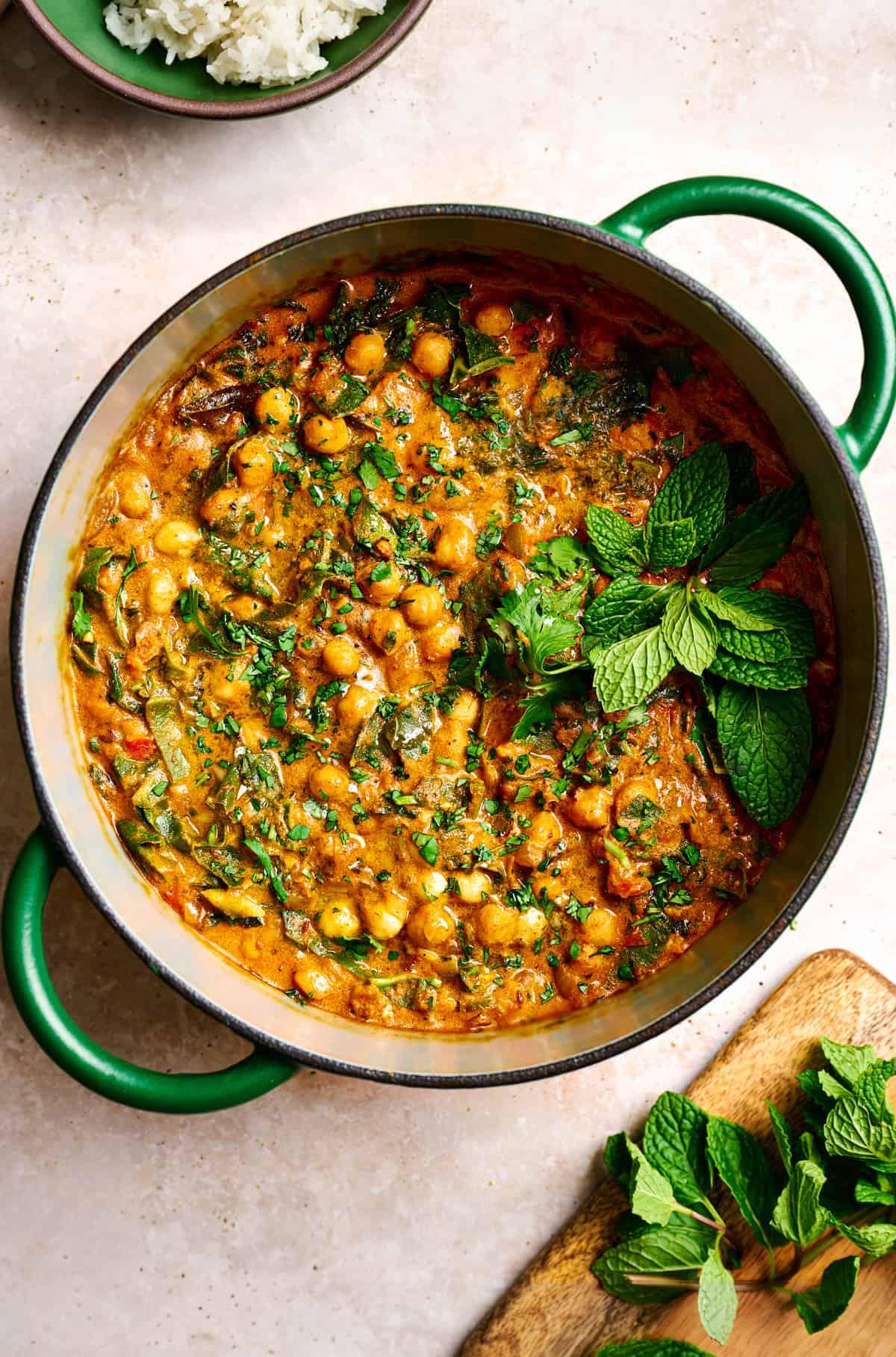 Chickpea & Spinach Curry