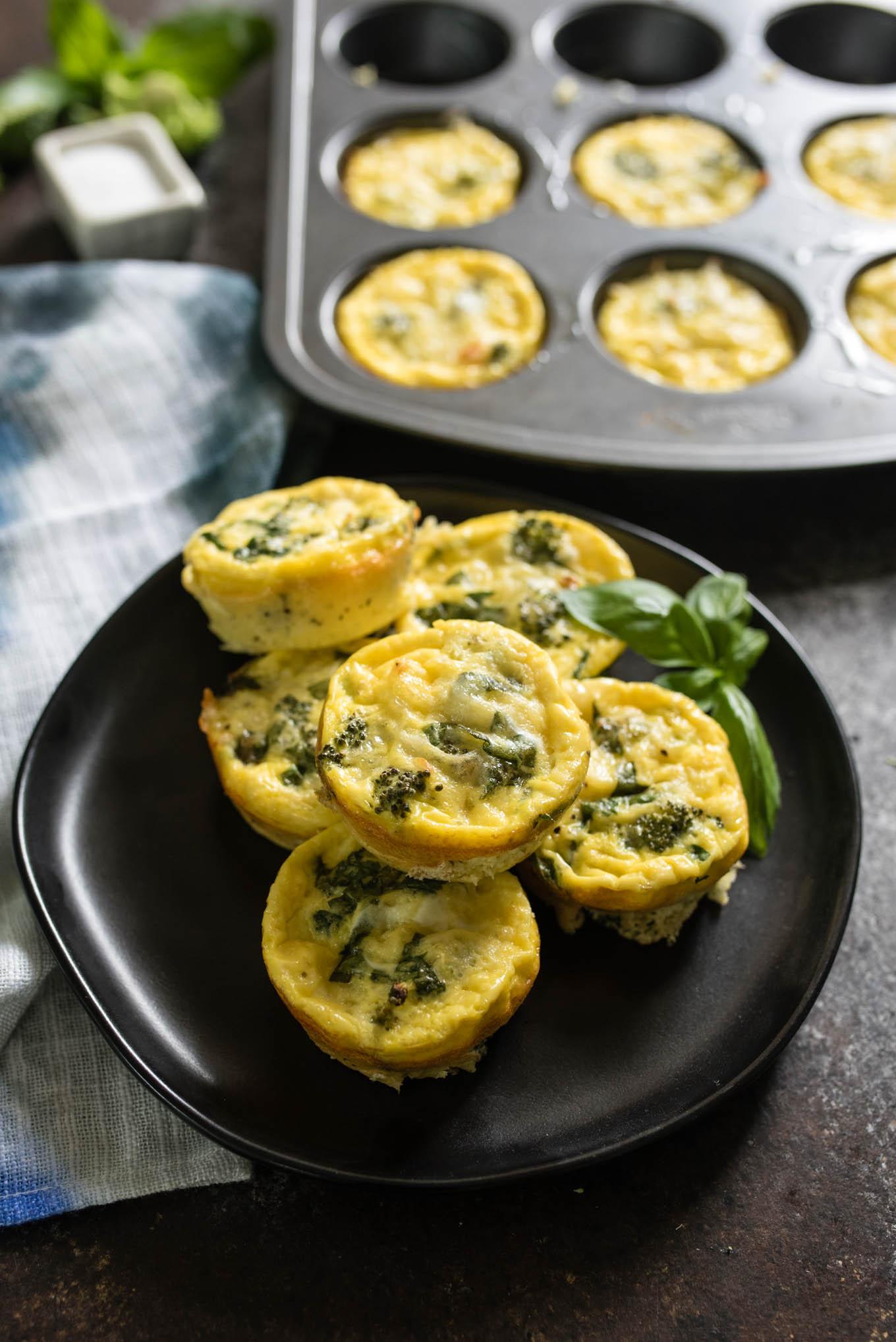 Broccoli & Cheddar Egg Muffins