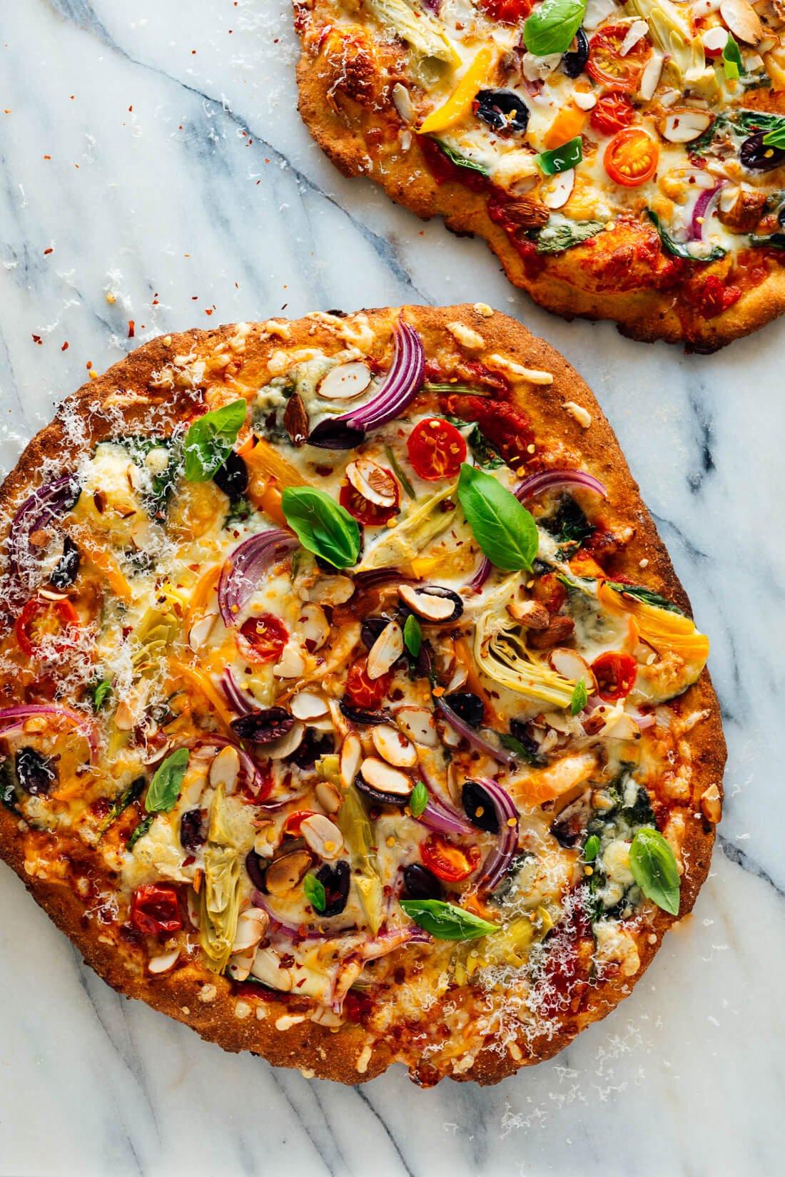 Cauliflower Crust Veggie Pizza