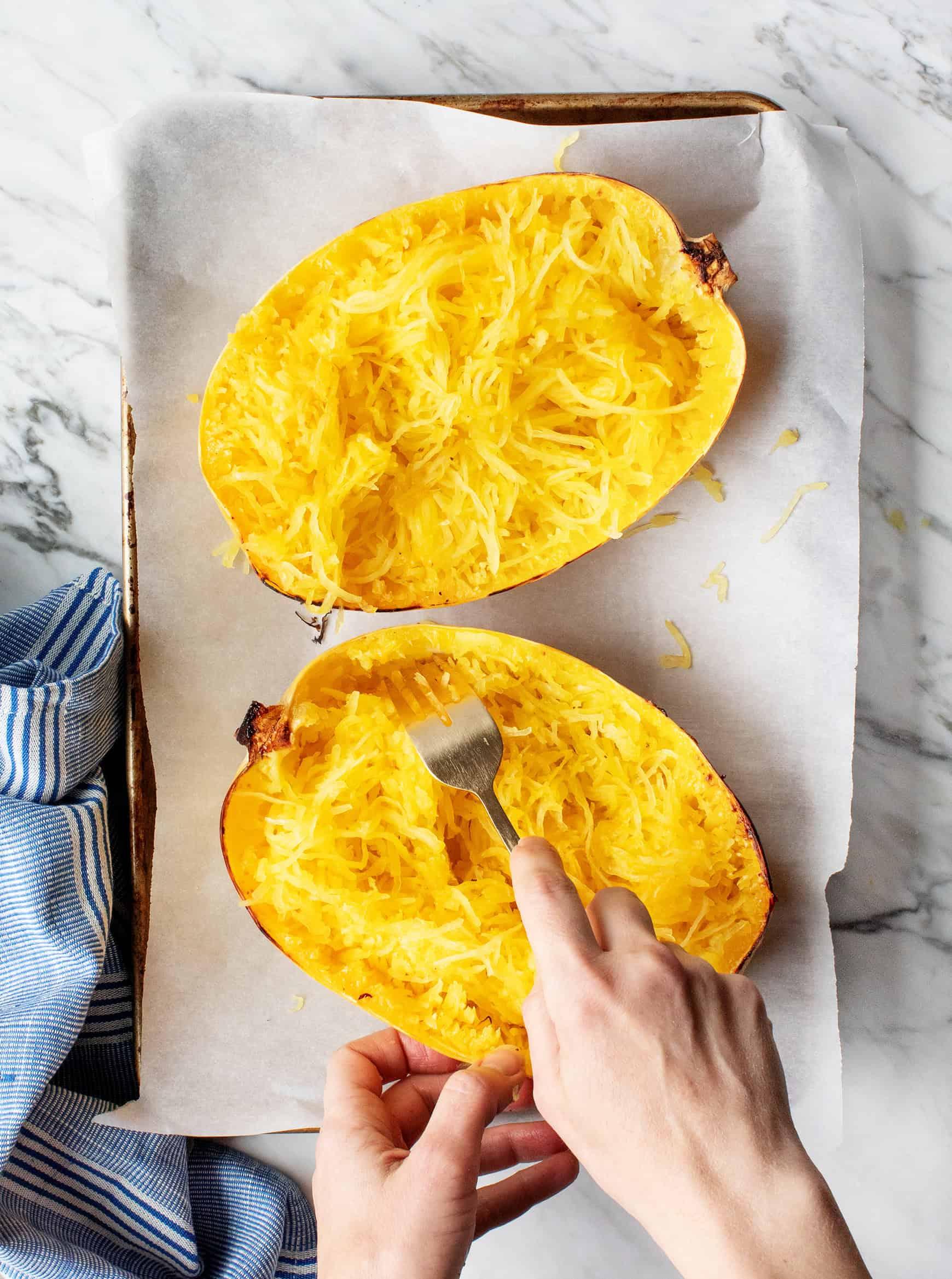Spaghetti Squash with Pesto