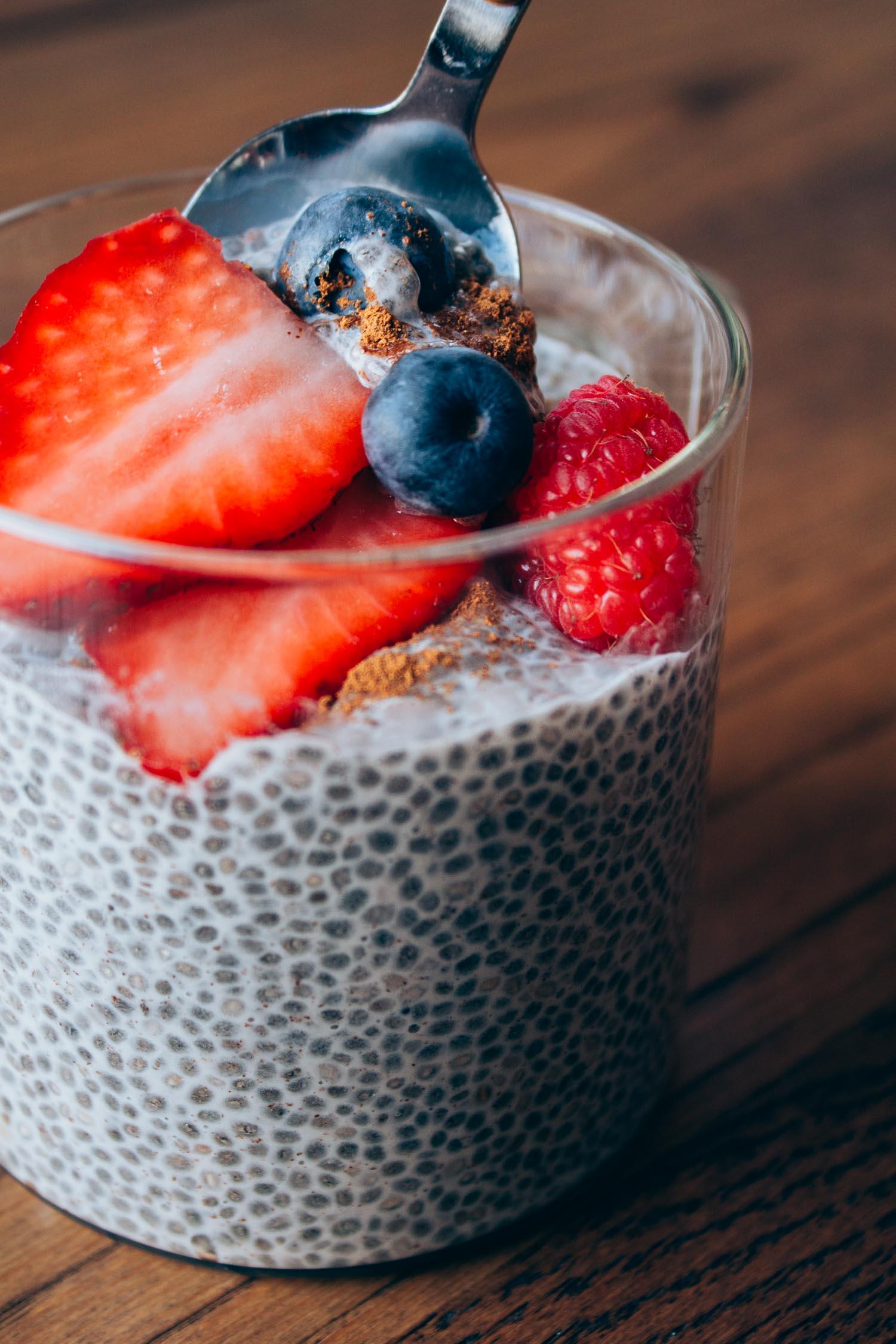 Chia Seed Pudding with Berries