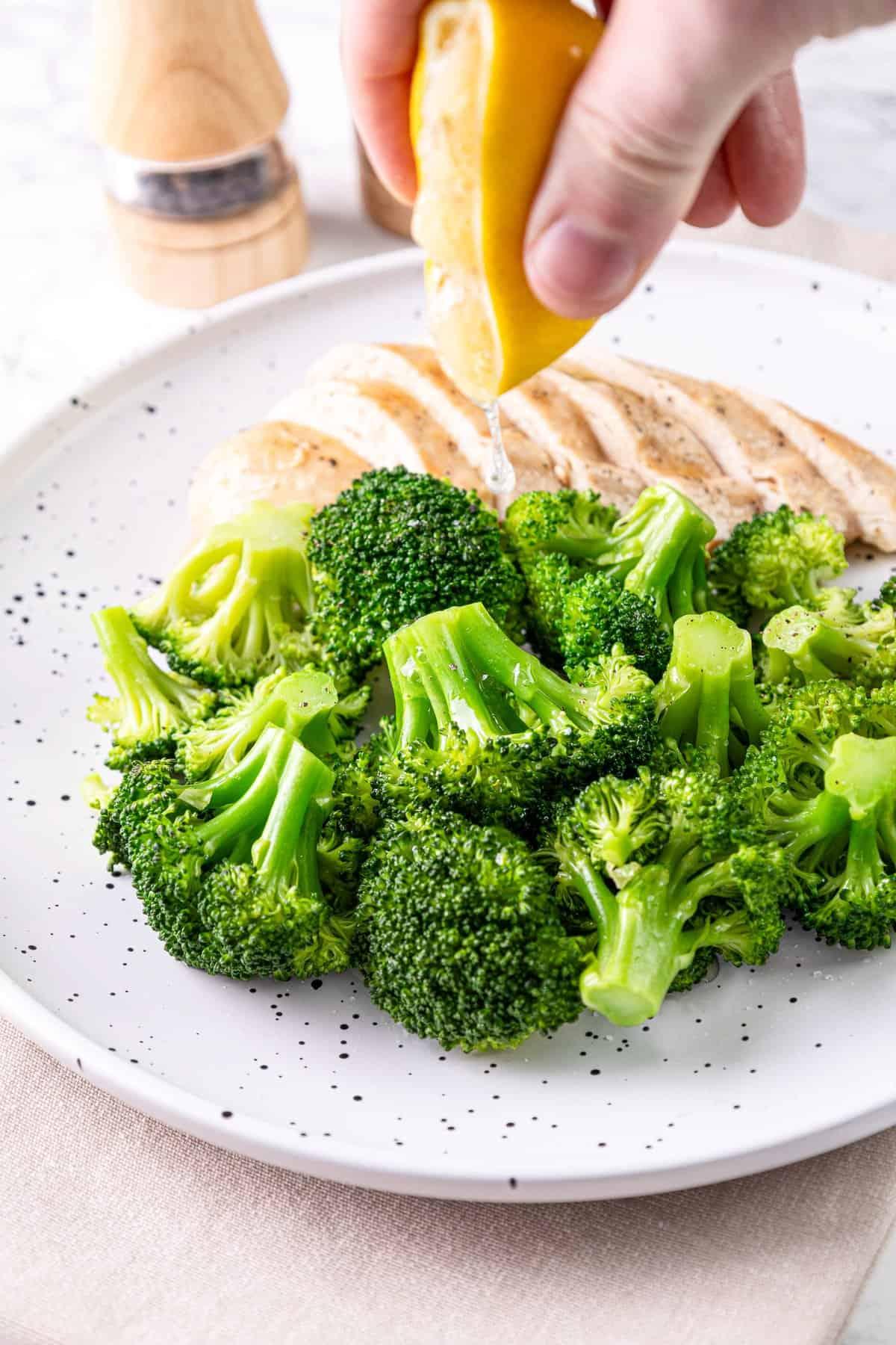 Teriyaki Salmon with Steamed Broccoli