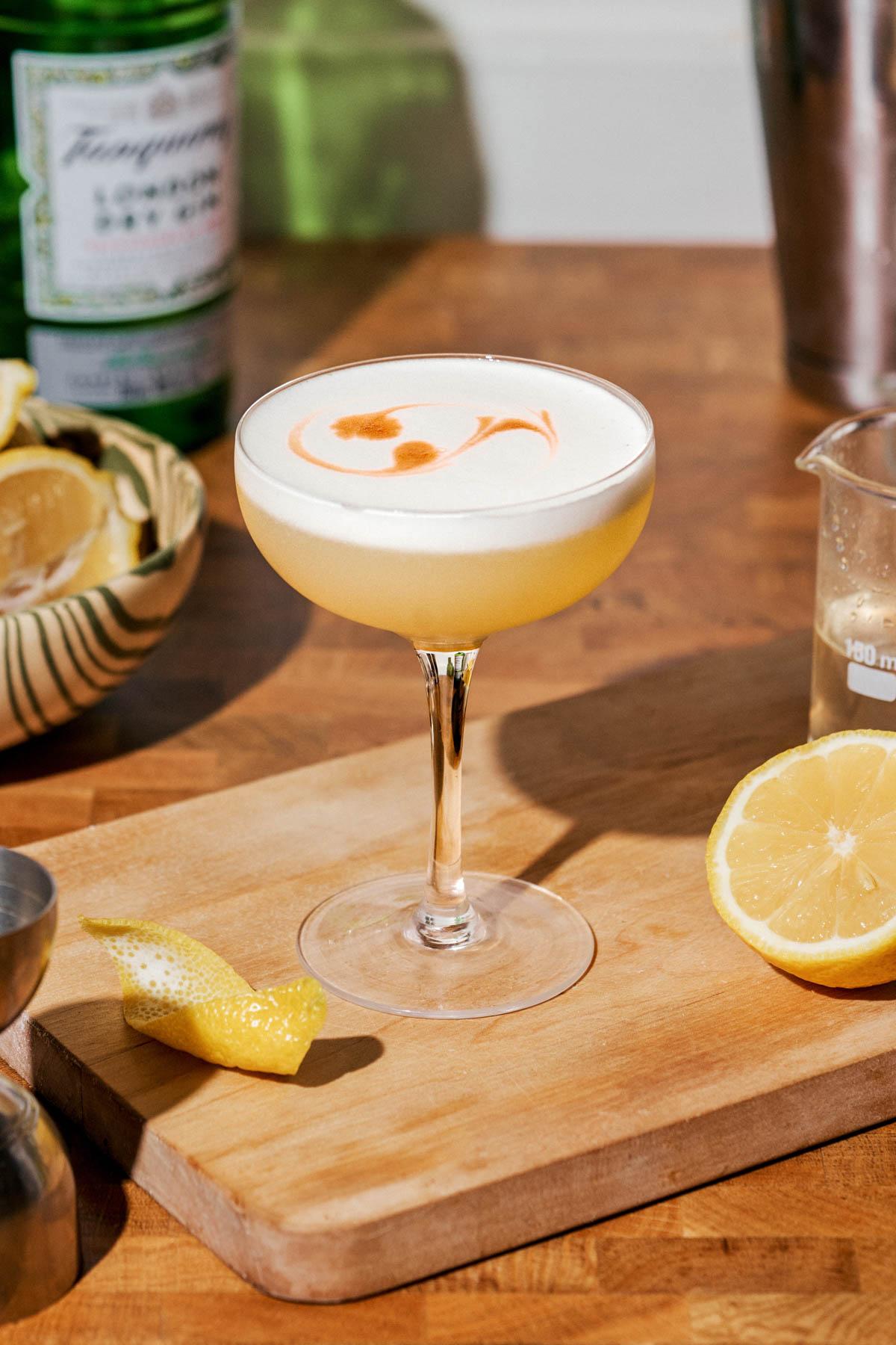 Golden Hour Gin Sour