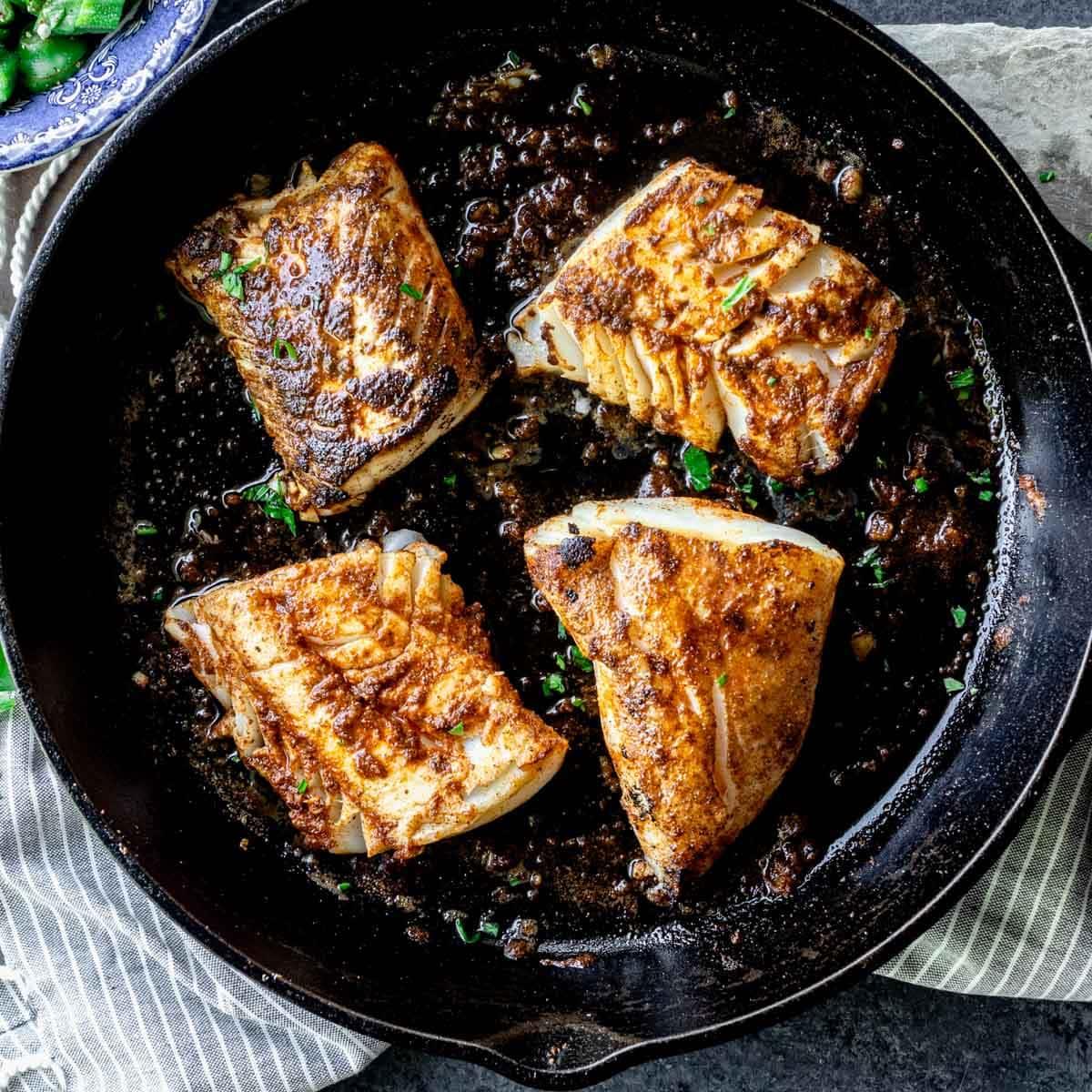 Blackened Cod with Mango Salsa