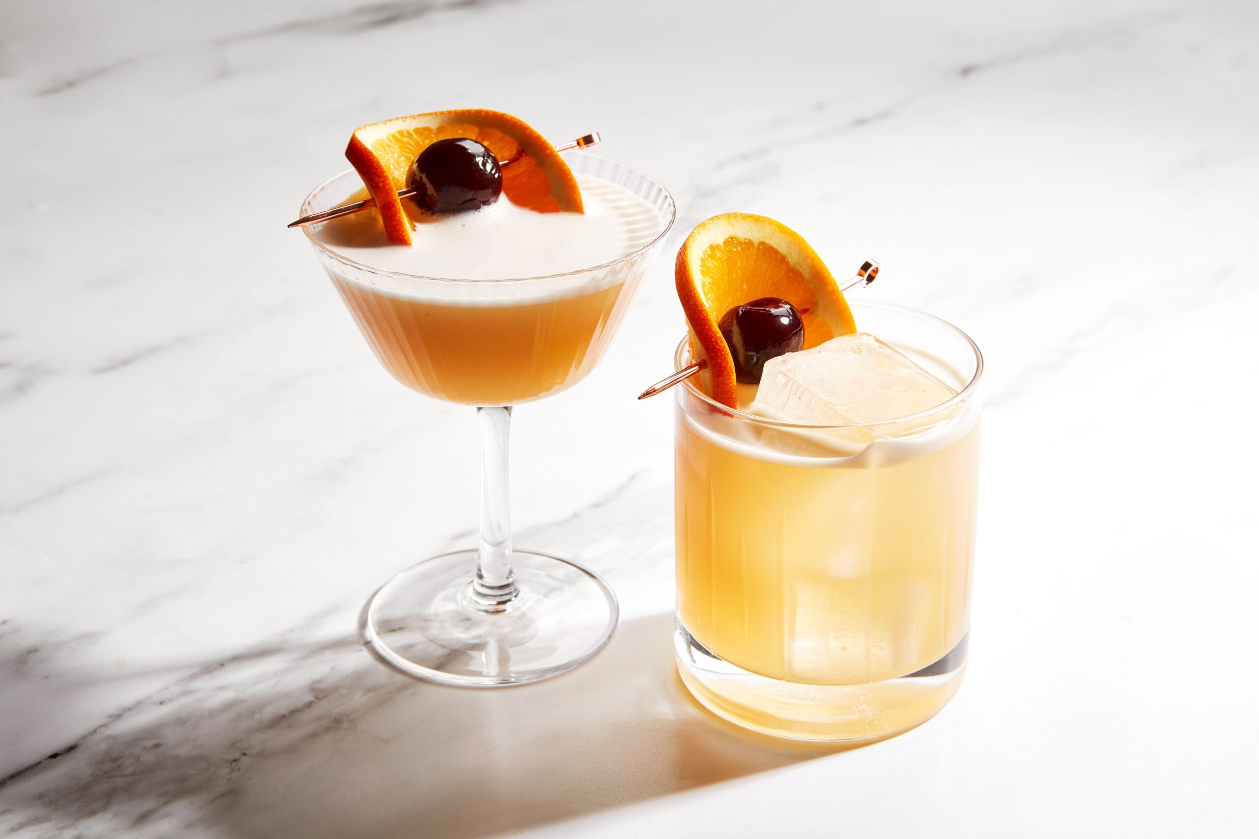 Golden Hour Whiskey Sour
