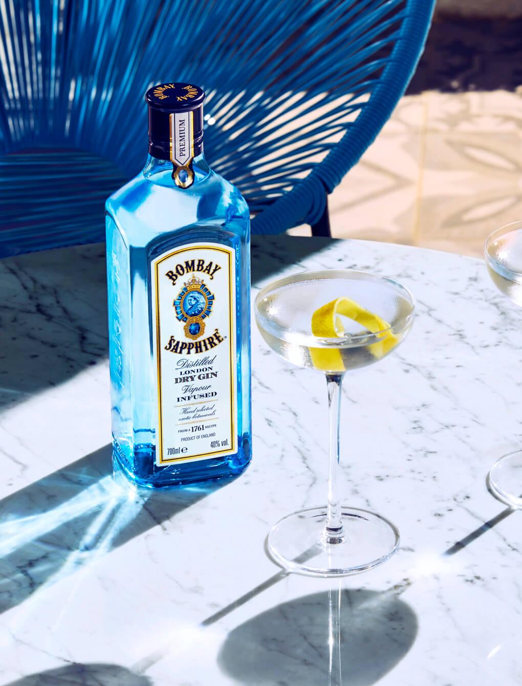 Frosted Sapphire Martini
