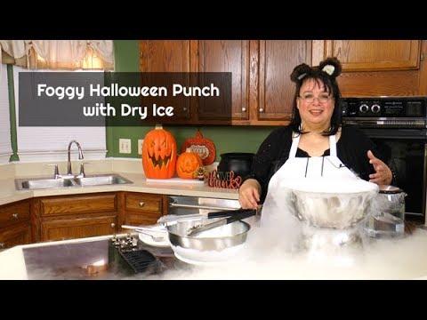 Foggy Dry Ice Punch (safe dry ice in fruit punch)
