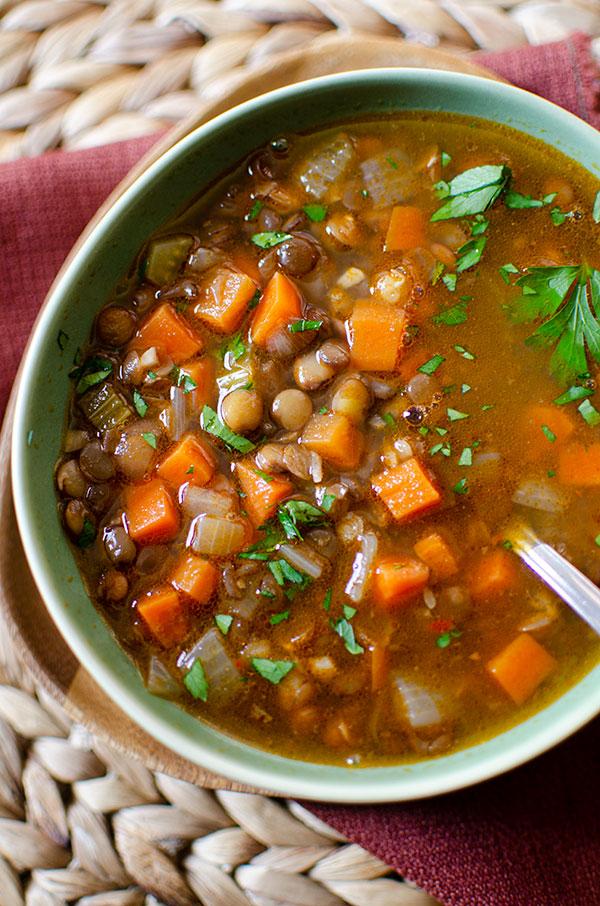 Spinach & Lentil Soup