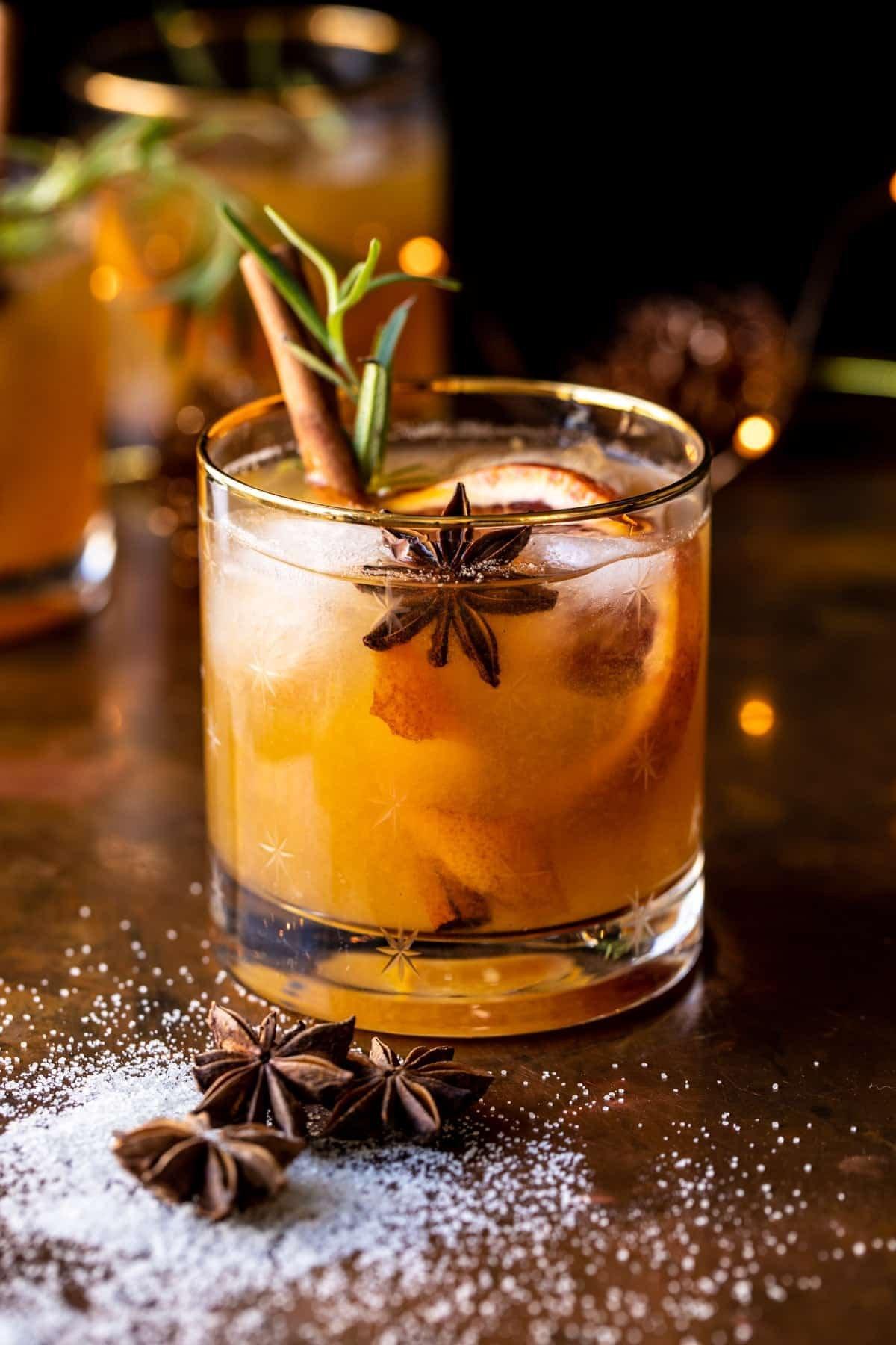 Golden Honey Whiskey Old Fashioned