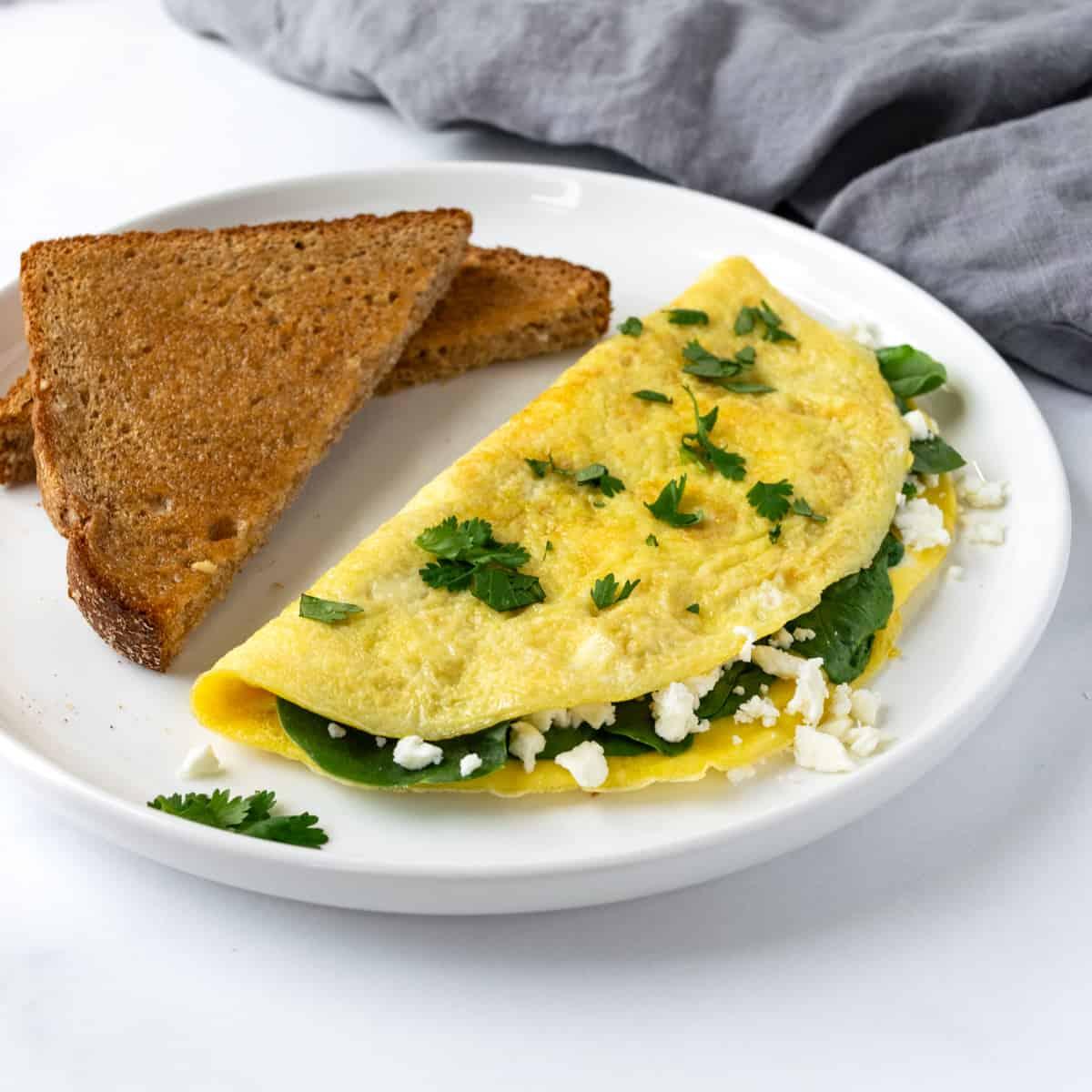 Spinach & Mushroom Omelet