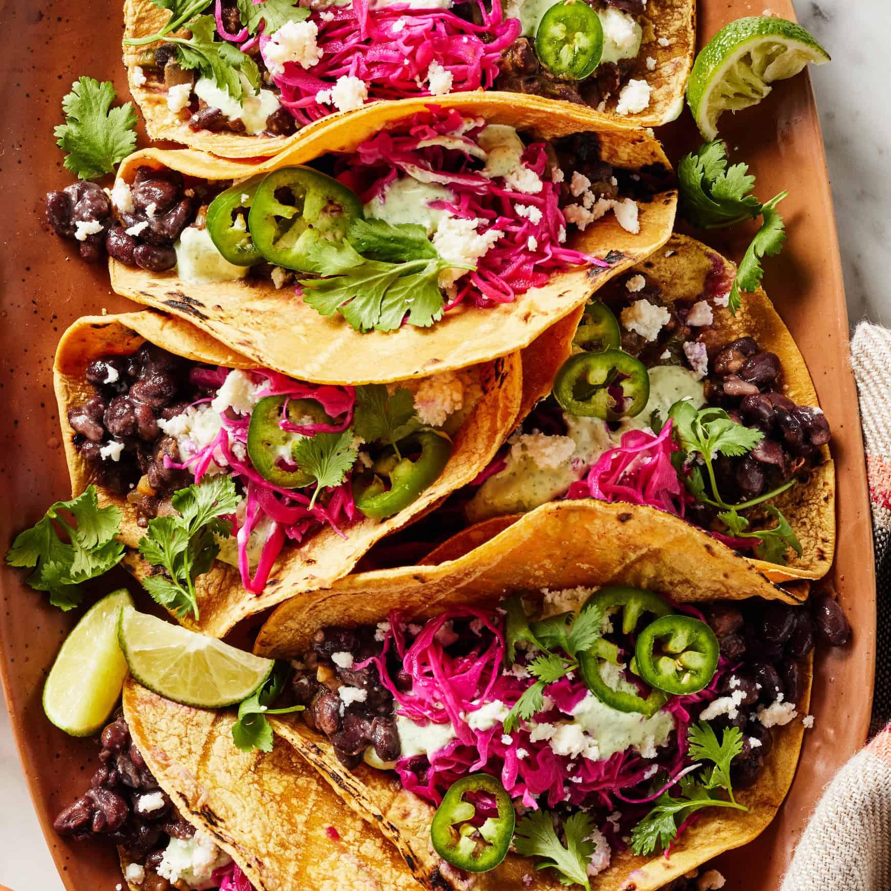Spicy Black Bean Tacos