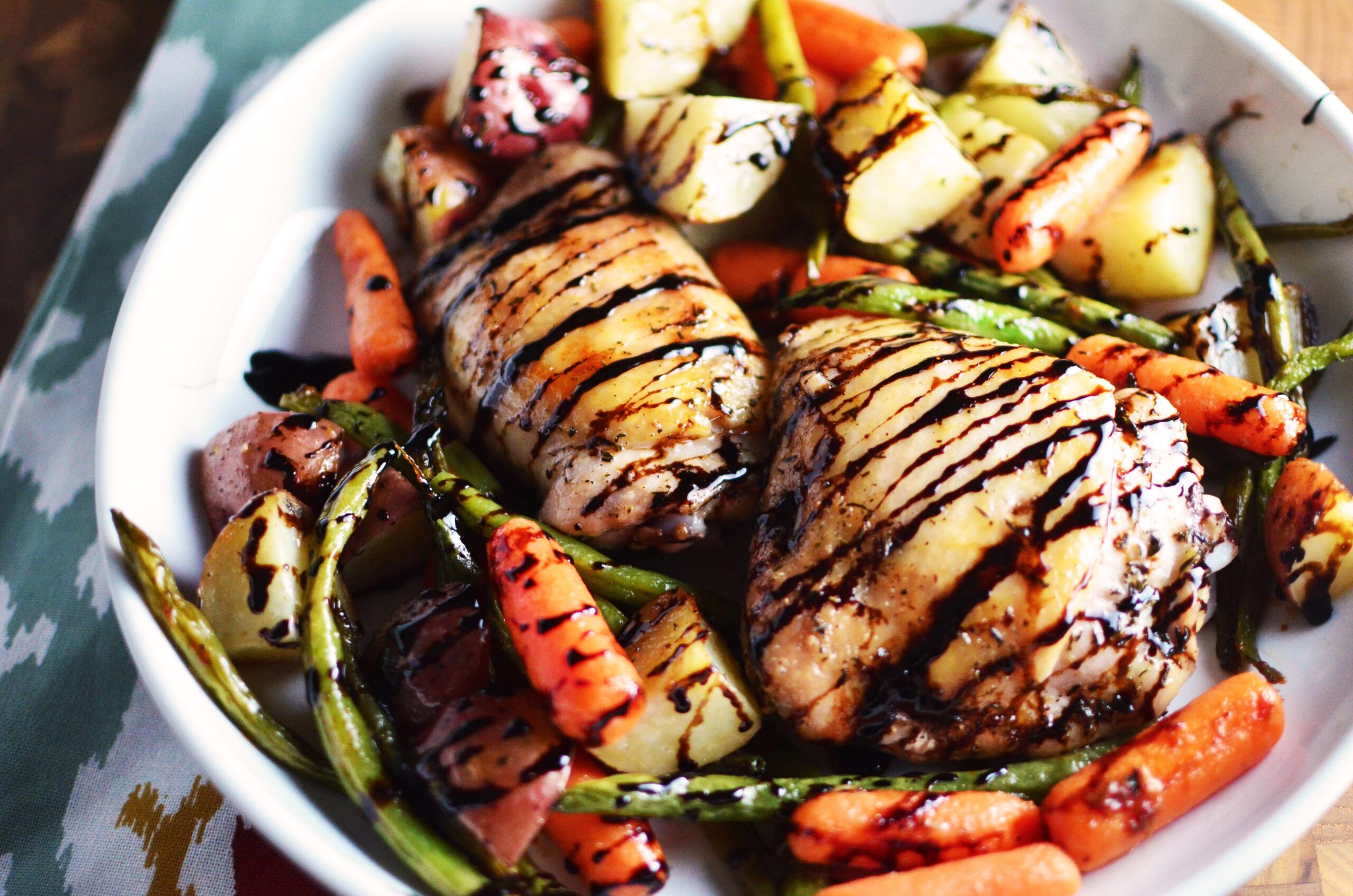 Balsamic Glazed Chicken with Veggies