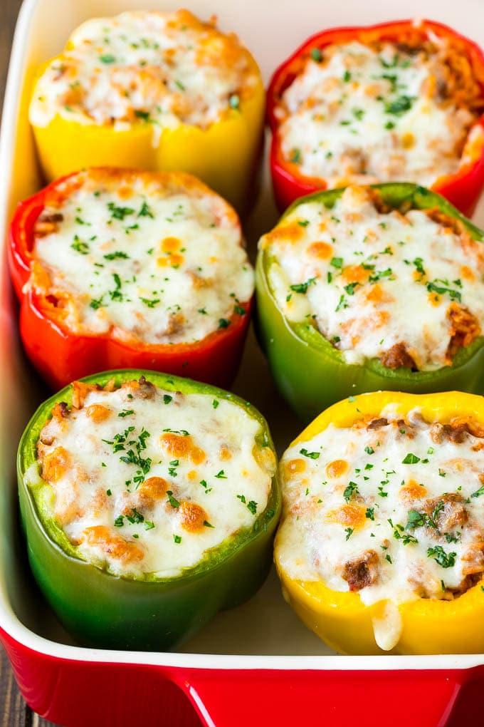 Stuffed Bell Peppers with Turkey
