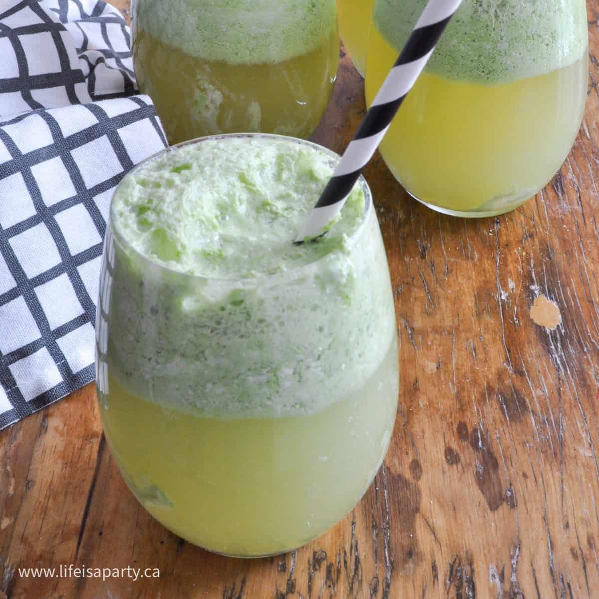 Swamp Water Punch (lime + pineapple + ginger ale)