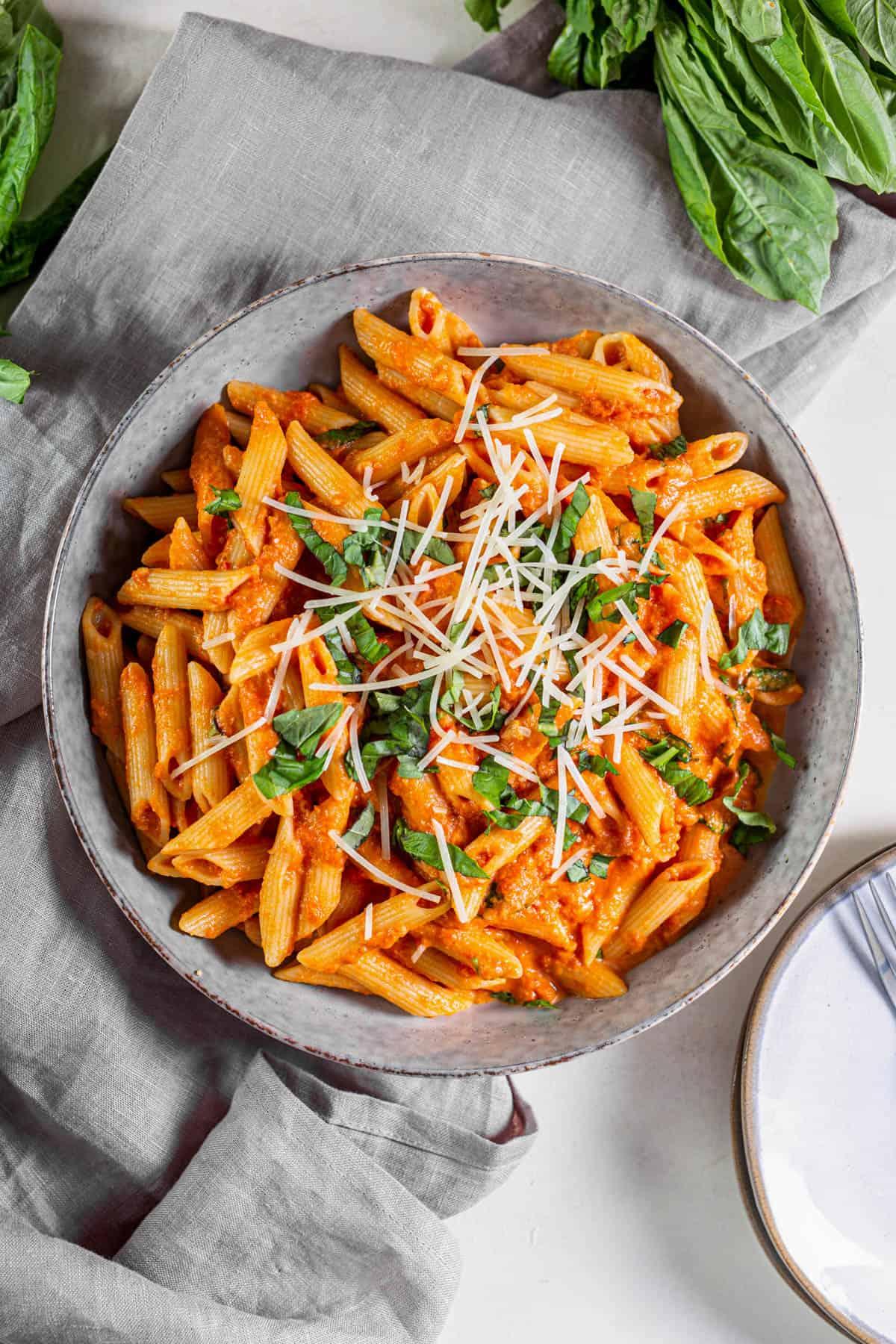Tomato Basil Zoodle Bowl