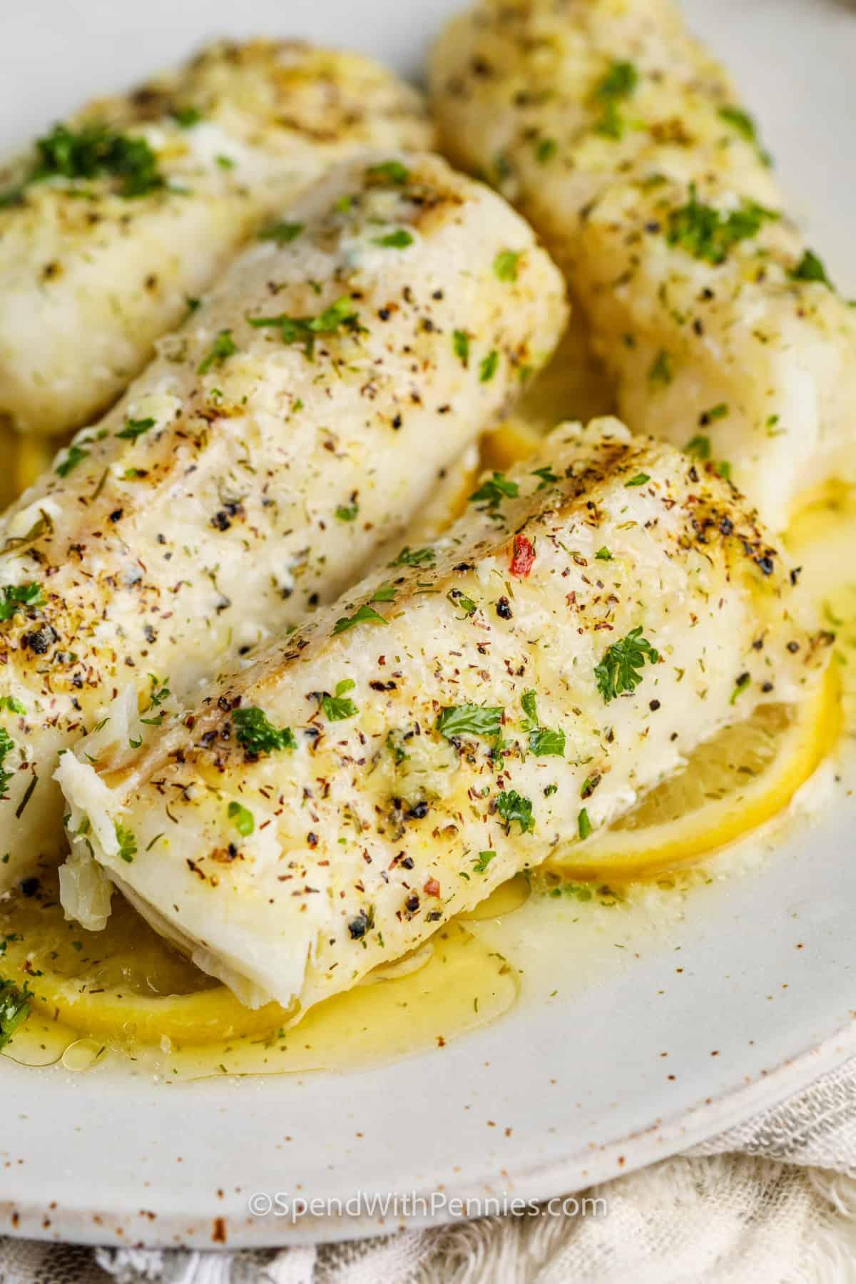 Baked Cod with Lemon & Dill
