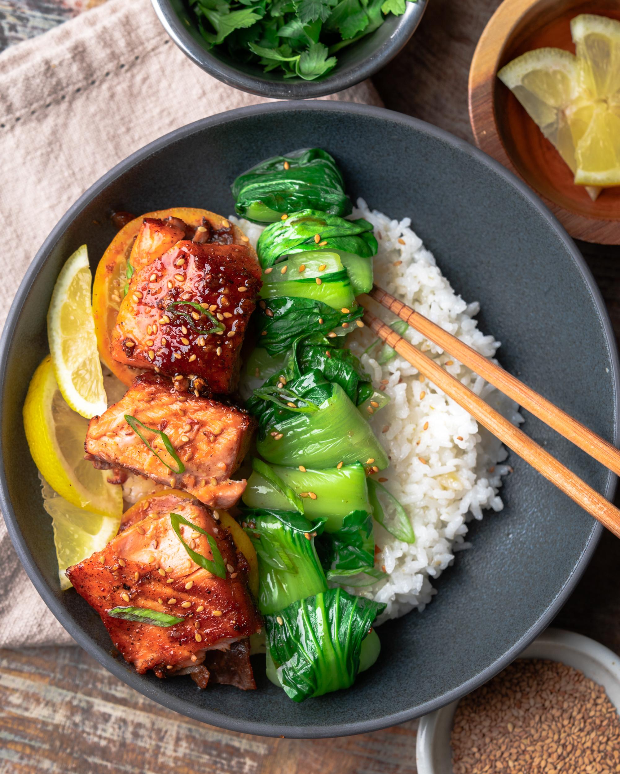 Honey Garlic Glazed Salmon