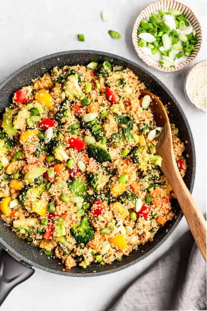 Quinoa & Edamame Stir Fry