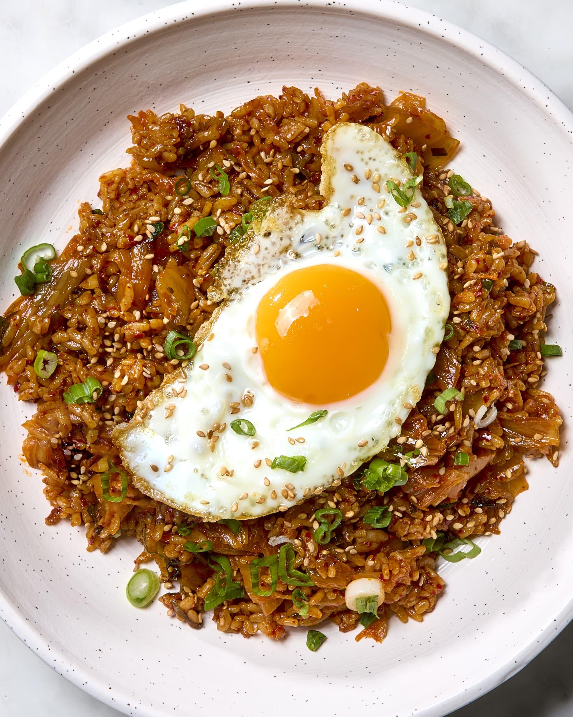 A Quick Fry-Up: The Perfect Kimchi Fried Rice with a Runny Egg.