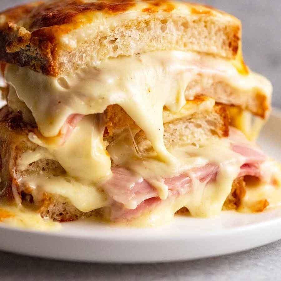 A Lazy Sunday Lunch: The Perfect Open-Faced Croque Monsieur.