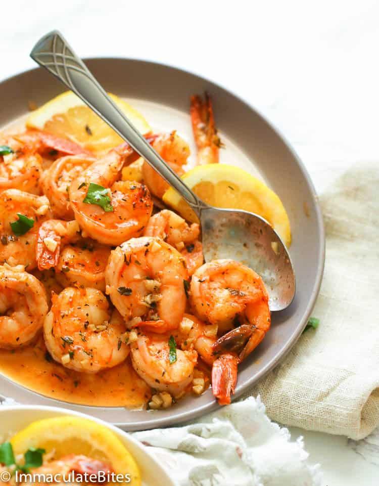 The Perfect Grilled Shrimp Skewers with a Garlic Herb Butter.