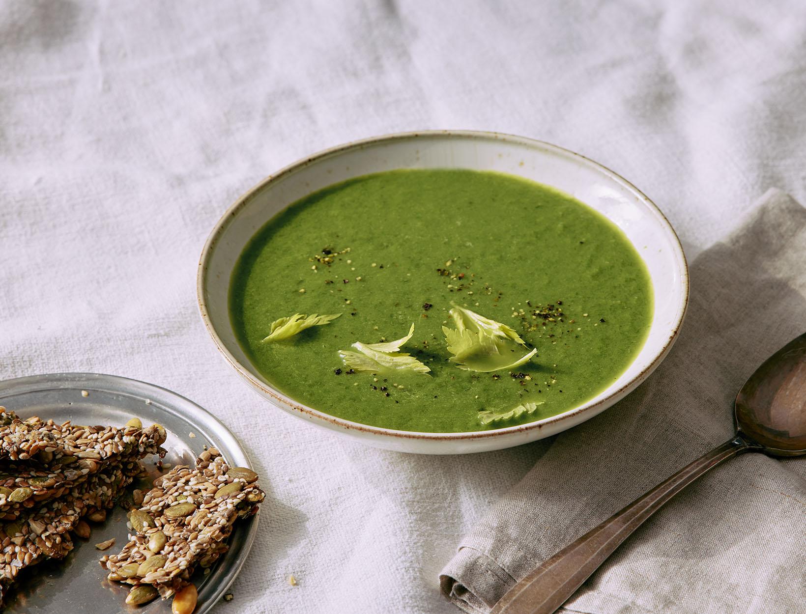 The Detox Lunch: A Vibrant Green Goddess Soup.