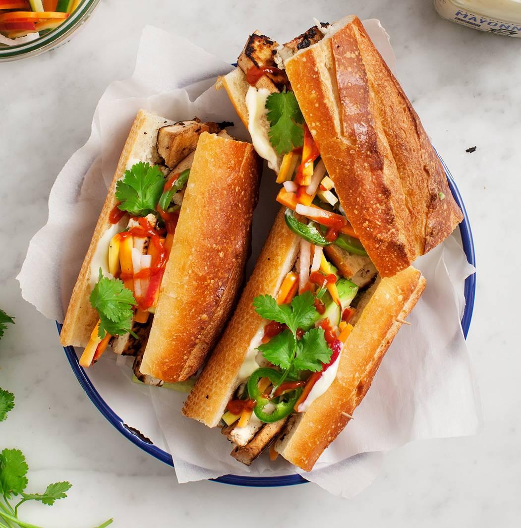 A Lighter Lunch: Vietnamese Banh Mi-Inspired Lettuce Wraps.