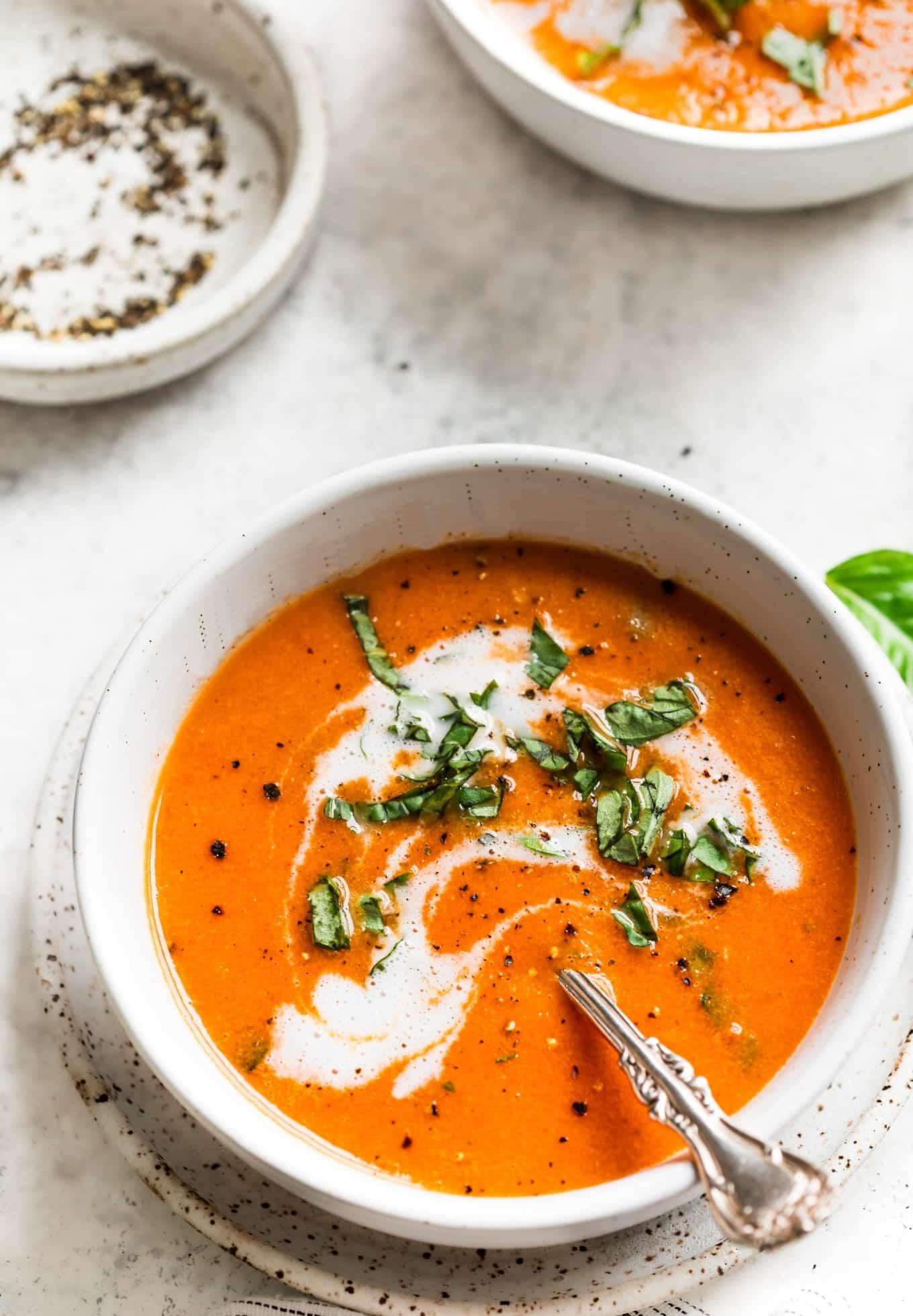 Cozy Up with Our 30-Minute Creamy Tomato Soup (and Grilled Cheese Croutons!).