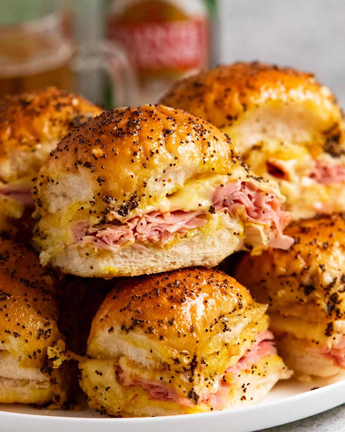 The Perfect Finger Food: Ham and Cheese Sliders.