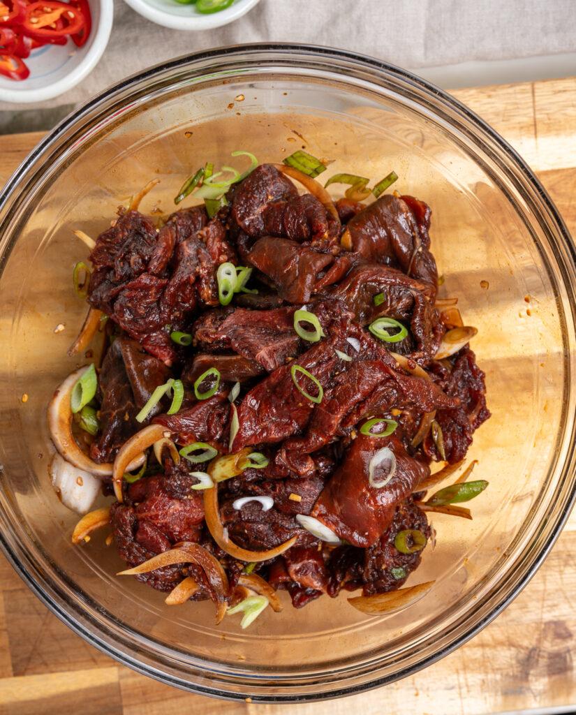 The Perfect Korean Bulgogi (Marinated Ribeye) for a Flavorful Dinner.