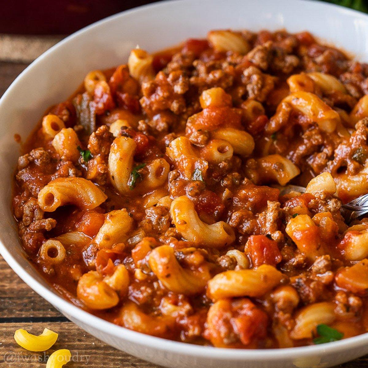 Our Signature One-Pot American Goulash.