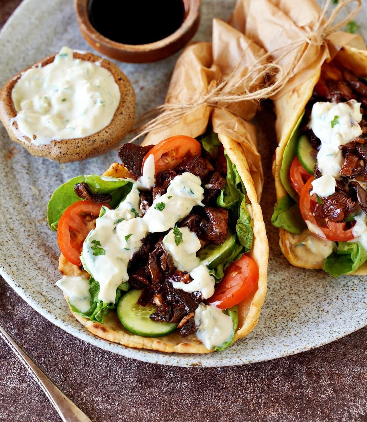 Stay Full Longer with This Roasted Chickpea and Veggie Gyro.