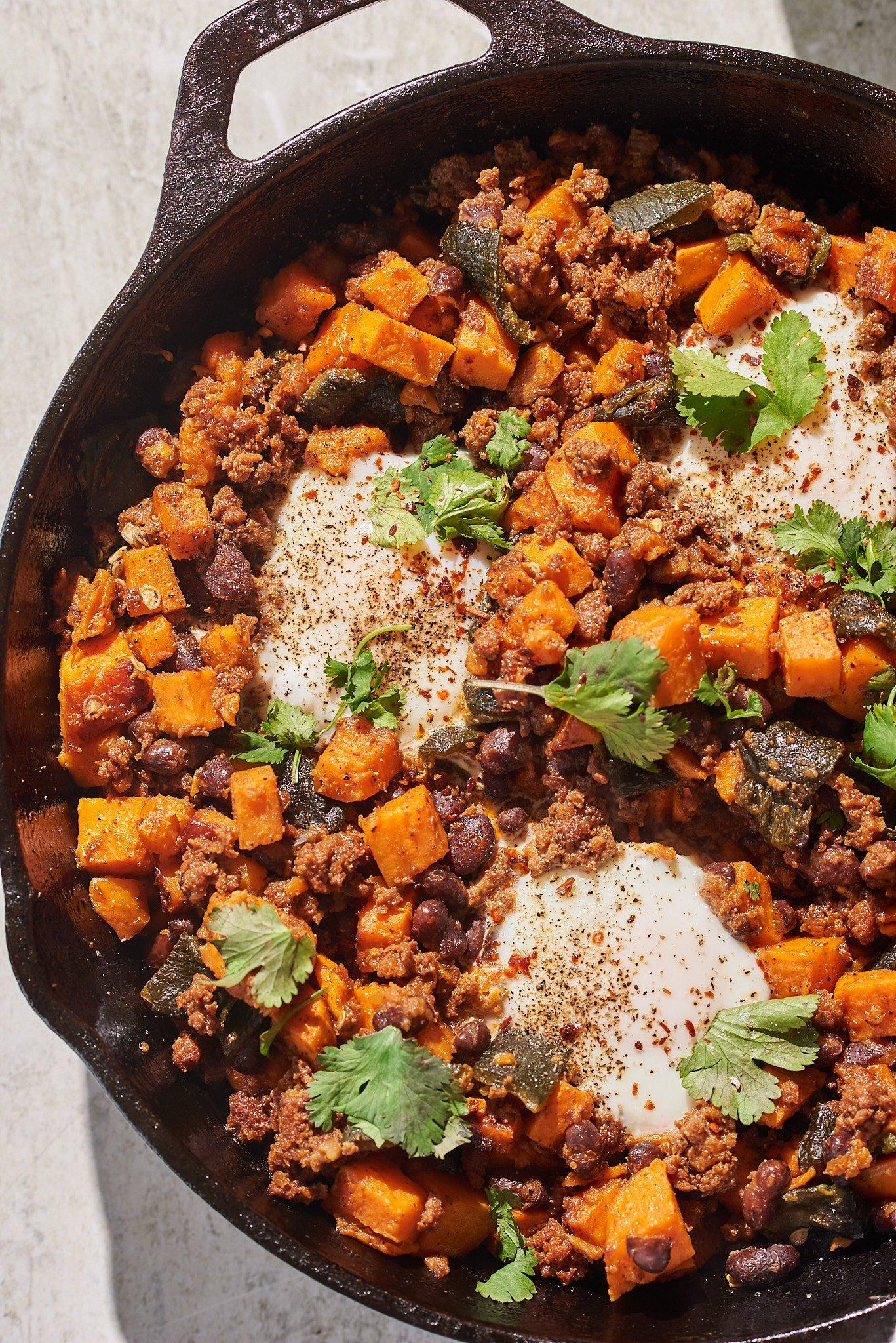 The Ultimate Ground Turkey and Sweet Potato Skillet.