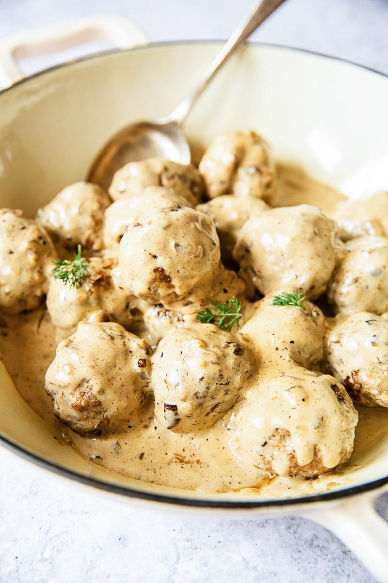Swedish Meatballs in a Rich Cream Sauce (Better Than IKEA).