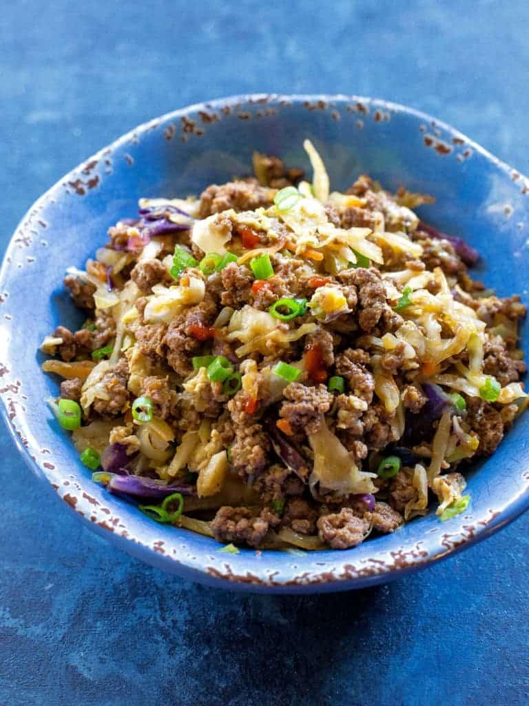 Deconstructed Egg Roll in a Bowl (Keto & Paleo-Friendly).