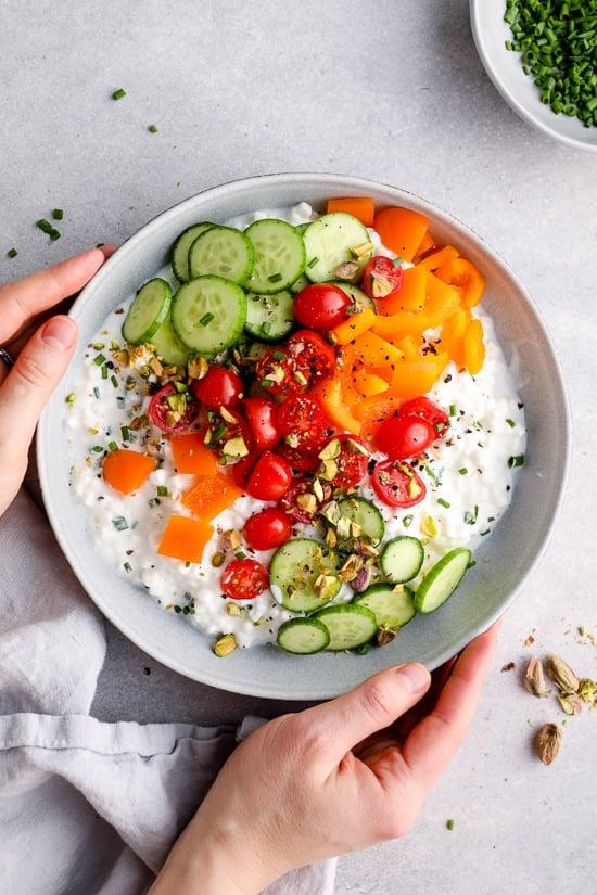 A High-Protein Lunch Idea: Cottage Cheese Bowls (Sweet or Savory).