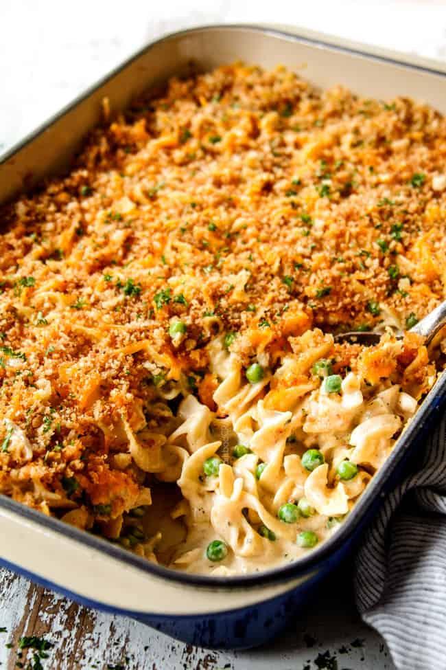 A Taste of Childhood: The Perfect Tuna Noodle Casserole, Elevated.