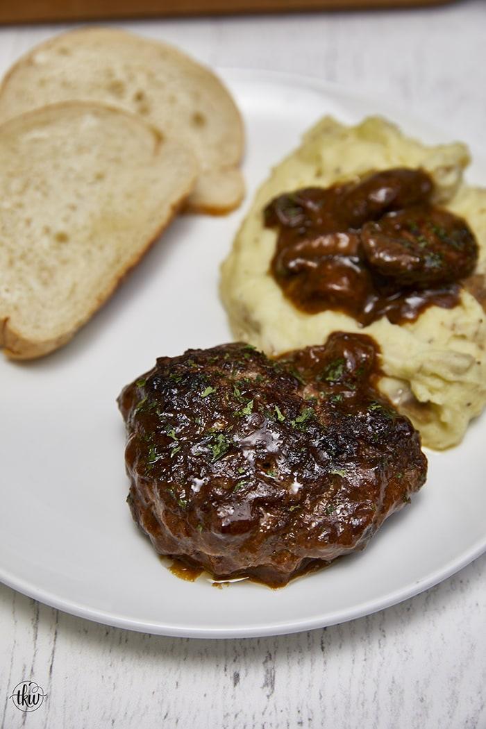 Hearty & Rich: The Ultimate Salisbury Steak with Mushroom Gravy.