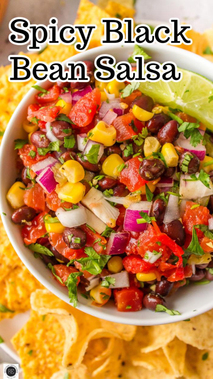 One-Bowl Wonder: Spicy Black Bean and Corn Salsa Bowls.